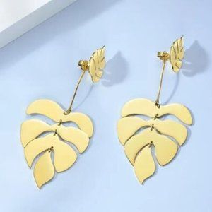 Leaf Drop Earrings For Women